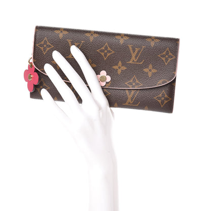 Louis Vuitton Monogram Bloom Flower Emilie Wallet 2 of 9