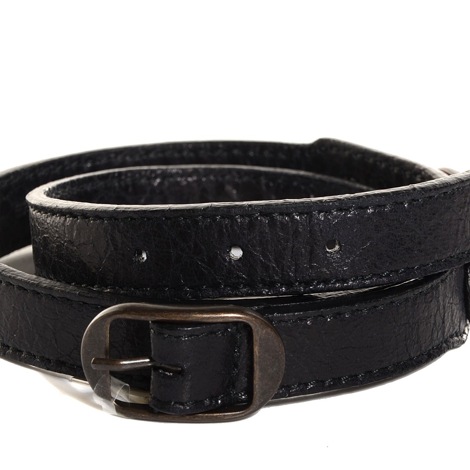 Balenciaga Agneau Arena Classic Hardware Triple Tour Bracelet S Black 3 of 6