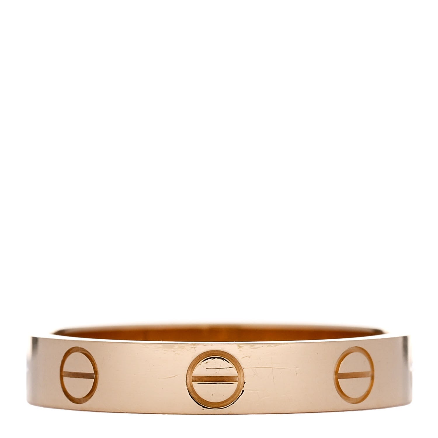 Cartier 18K Yellow Gold 3.5mm LOVE Wedding Band Ring 55 7.25 3 of 5