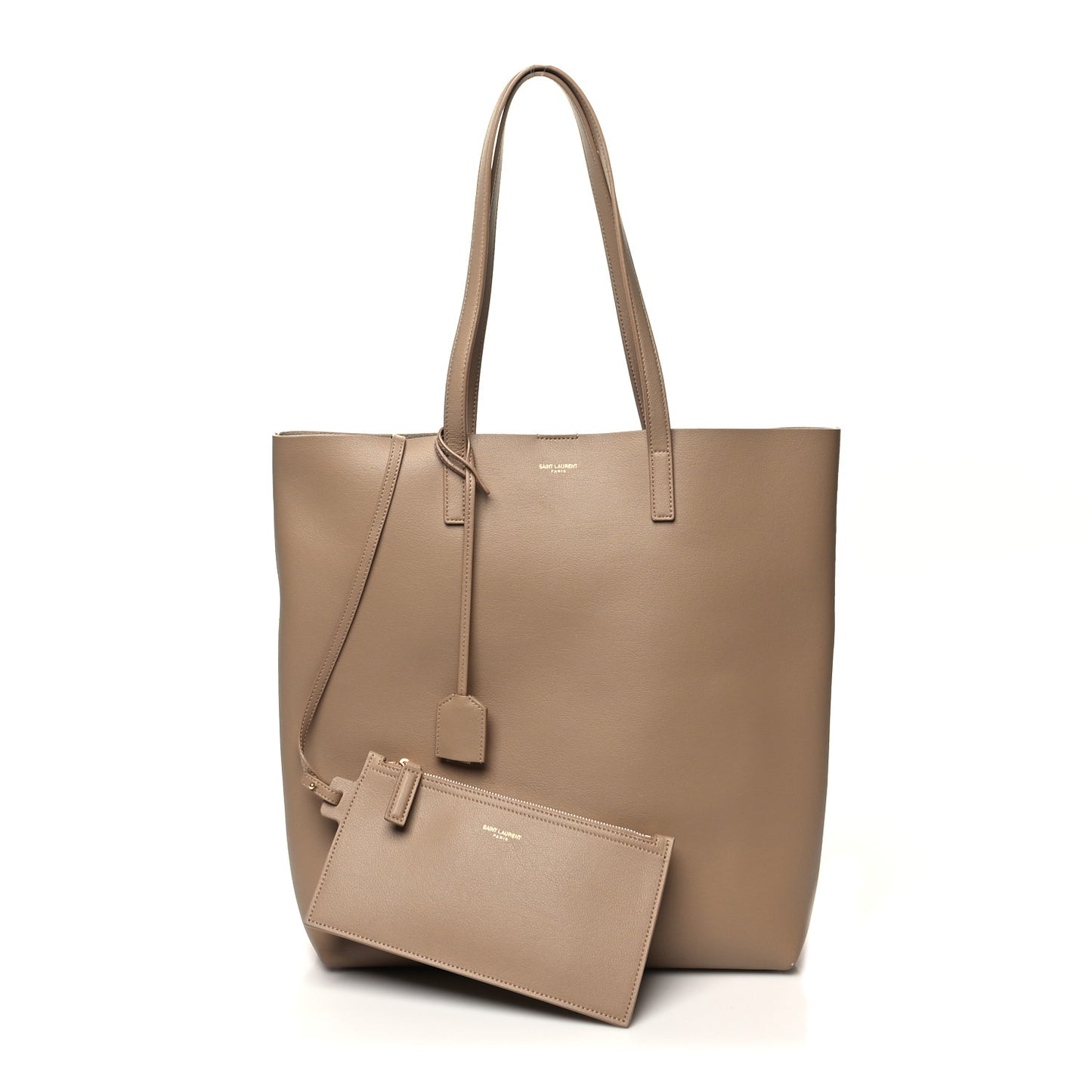 Calfskin Toy Shopping Tote Nude Powder