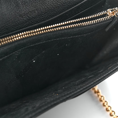 Saint Laurent Calfskin Monogram Belle de Jour Chain Clutch Black 10 of 19