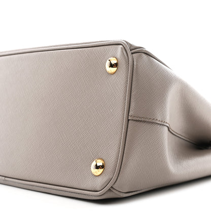 Prada Saffiano Small Galleria Double Zip Tote Argilla 10 of 12