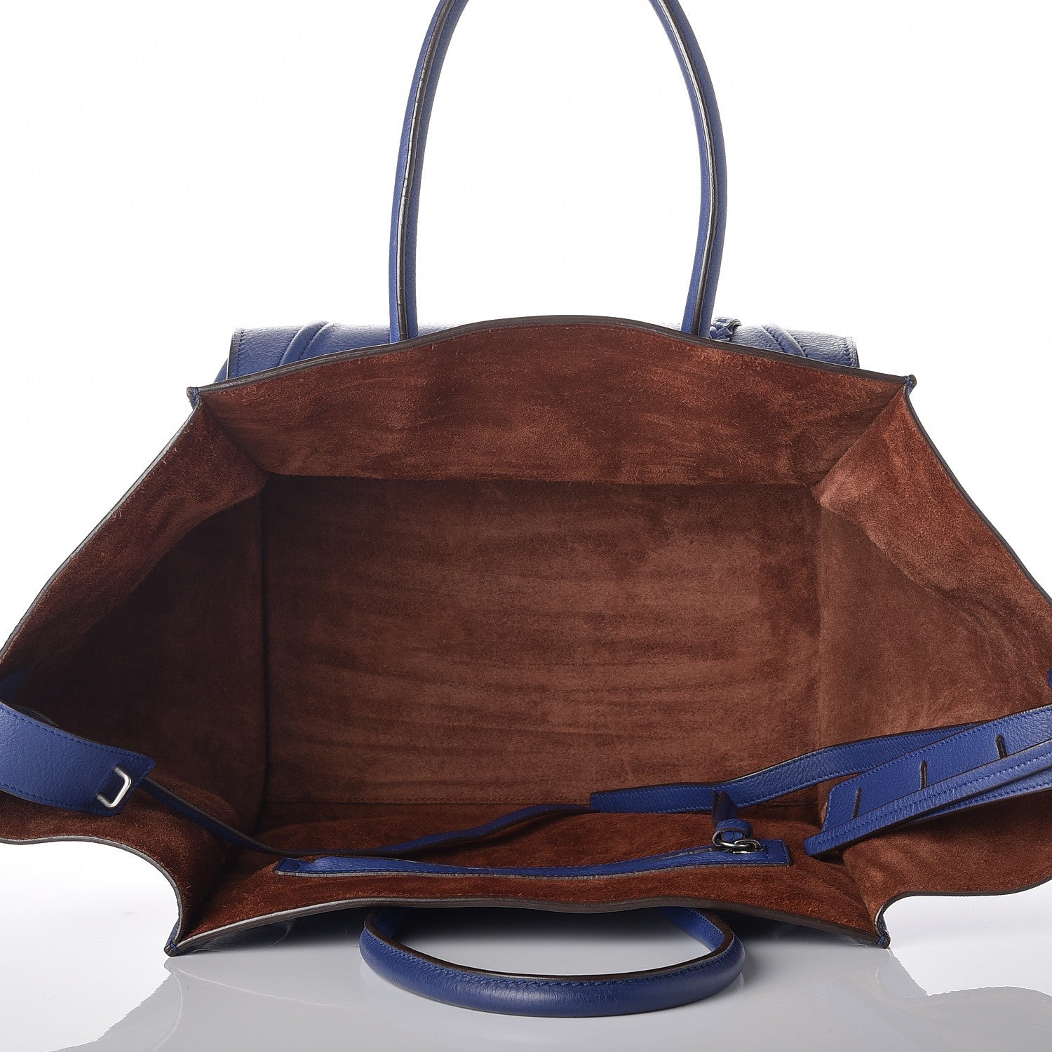 Celine Supple Calfskin Medium Phantom Luggage Indigo 5 of 8
