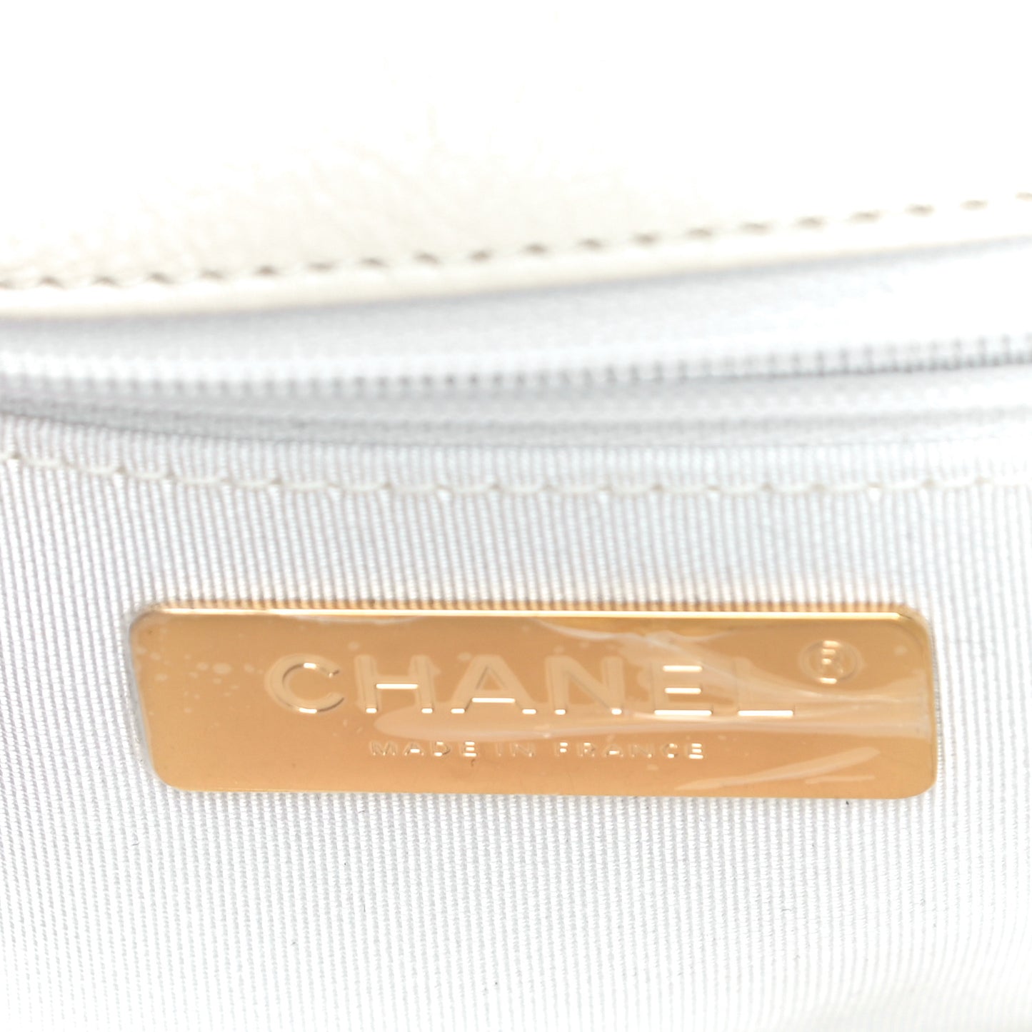 Calfskin Crochet Medium Chanel 19 Flap White Black