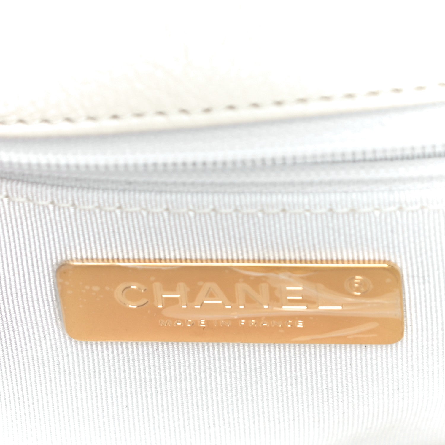 Chanel Calfskin Crochet Medium Chanel 19 Flap White Black 6 of 10