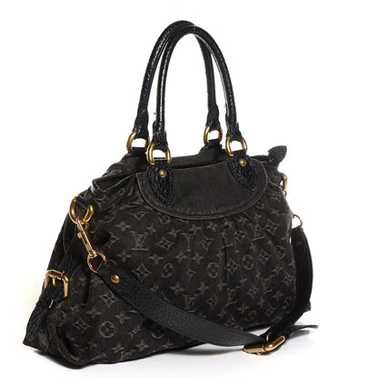 Louis Vuitton Denim Neo Cabby MM Black 3 of 7