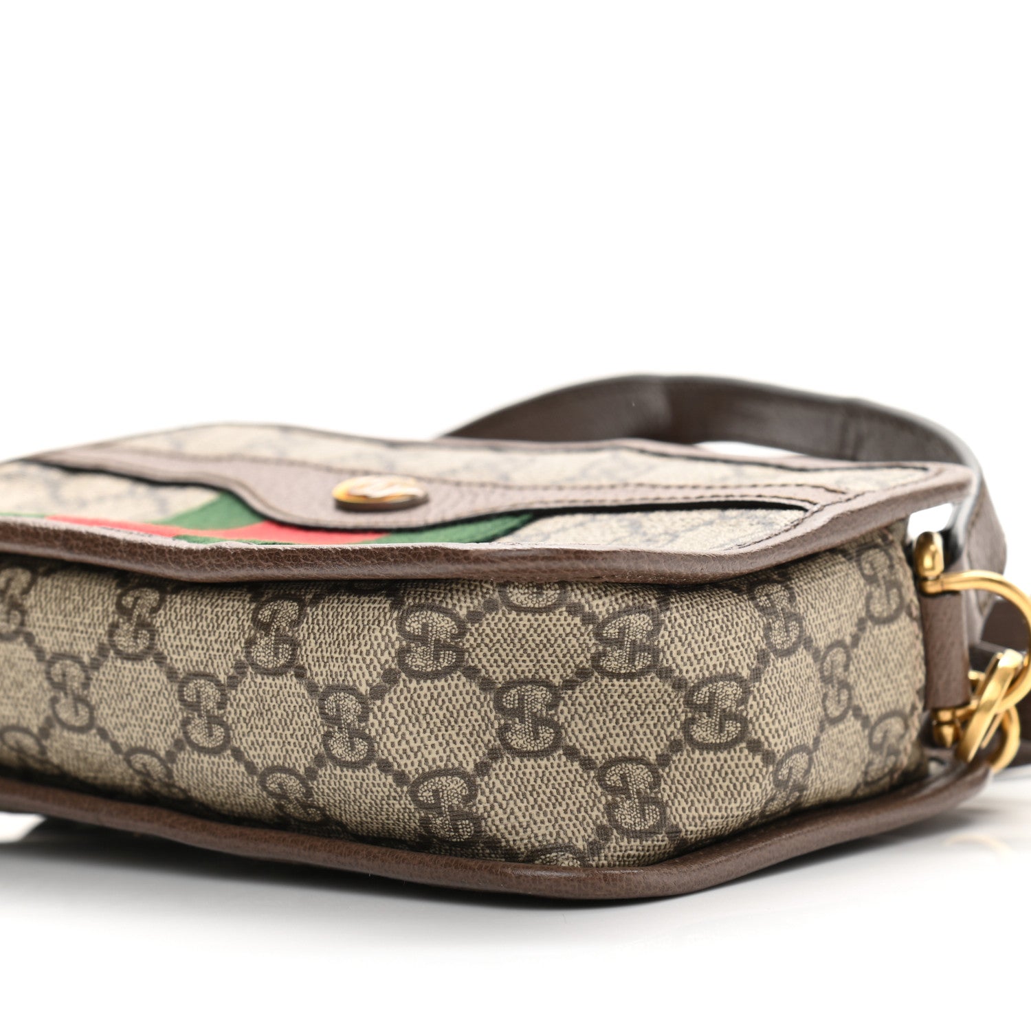 Gucci GG Supreme Monogram Web Ophidia Crossbody Bag Beige New Acero 10 of 11
