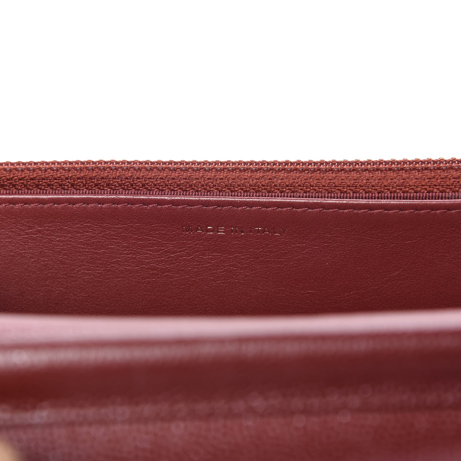 Chanel Metallic Caviar Quilted Wallet On Chain WOC Red 9 of 11