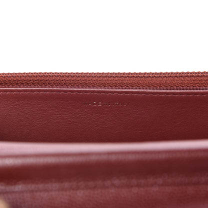 Chanel Metallic Caviar Quilted Wallet On Chain WOC Red 9 of 11