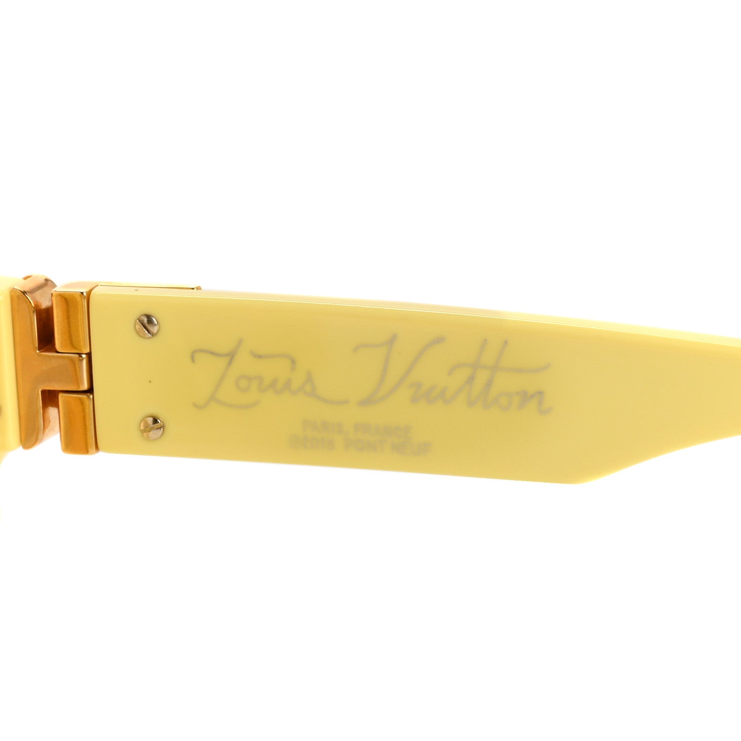 Louis Vuitton Acetate 1.1 Millionaires Z1323W Sunglasses Yellow 5 of 8