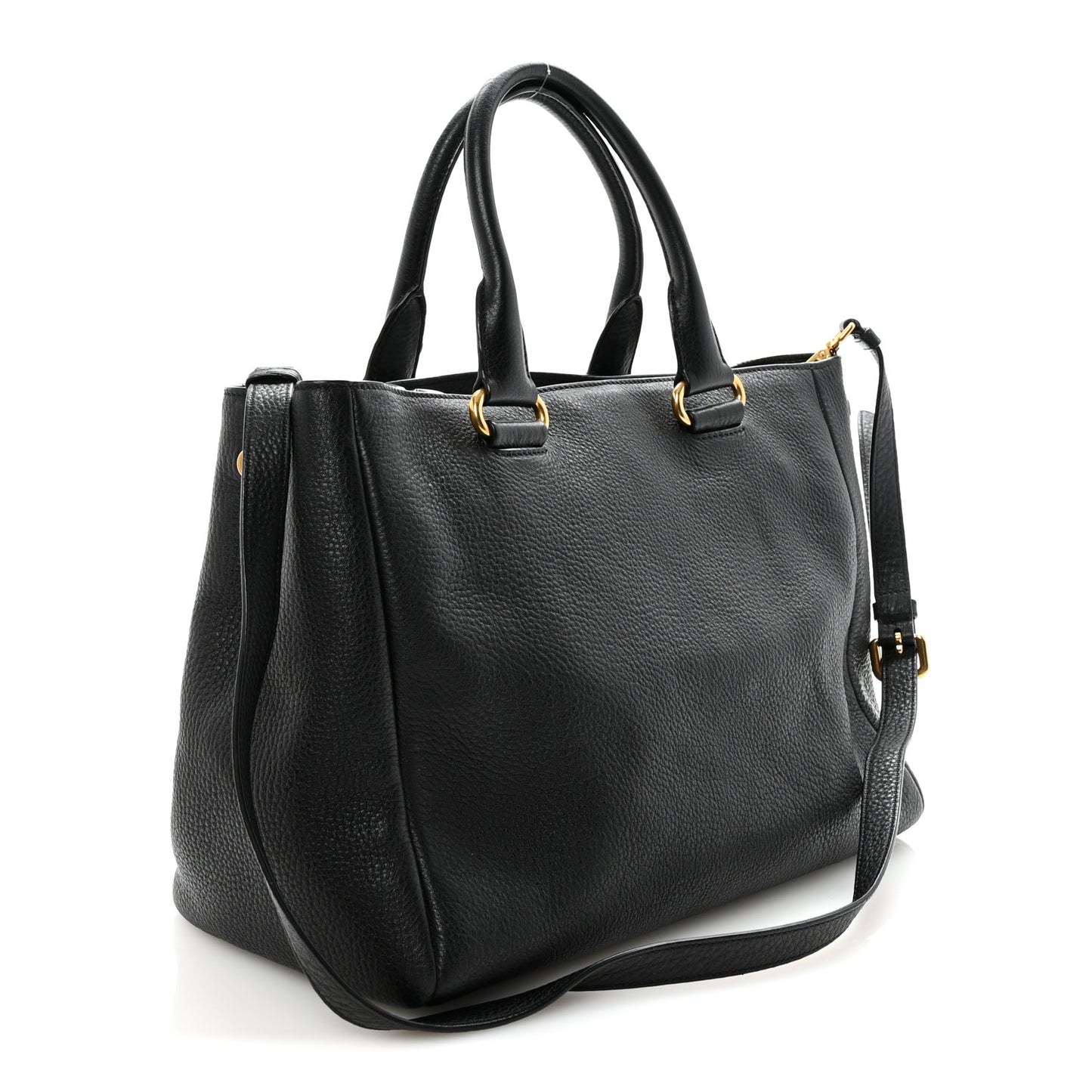 Vitello Daino Tote Black