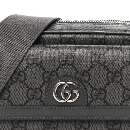 Gucci GG Supreme Monogram Textured Dollar Calfskin Mini Ophidia Bag Graphite Grey 8 of 11