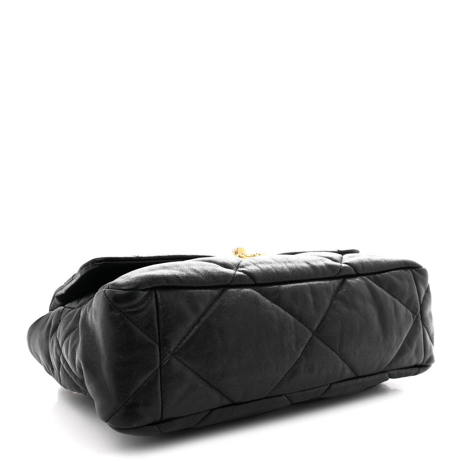 Chanel Goatskin Quilted Large Chanel 19 Flap Black 4 of 10