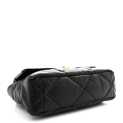 Chanel Goatskin Quilted Large Chanel 19 Flap Black 4 of 10