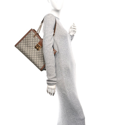 Gucci GG Supreme Monogram Medium Padlock Tote Beige Cuir 2 of 10