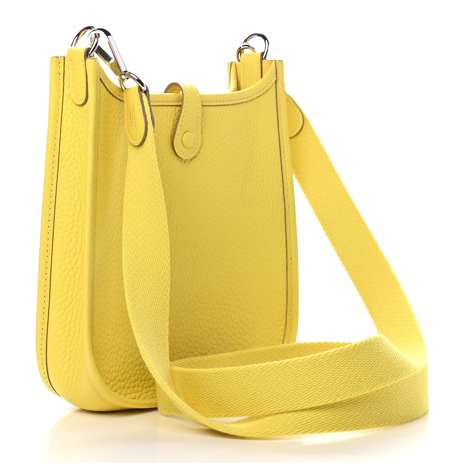 Hermes Taurillon Clemence Evelyne TPM Lime 2 of 8