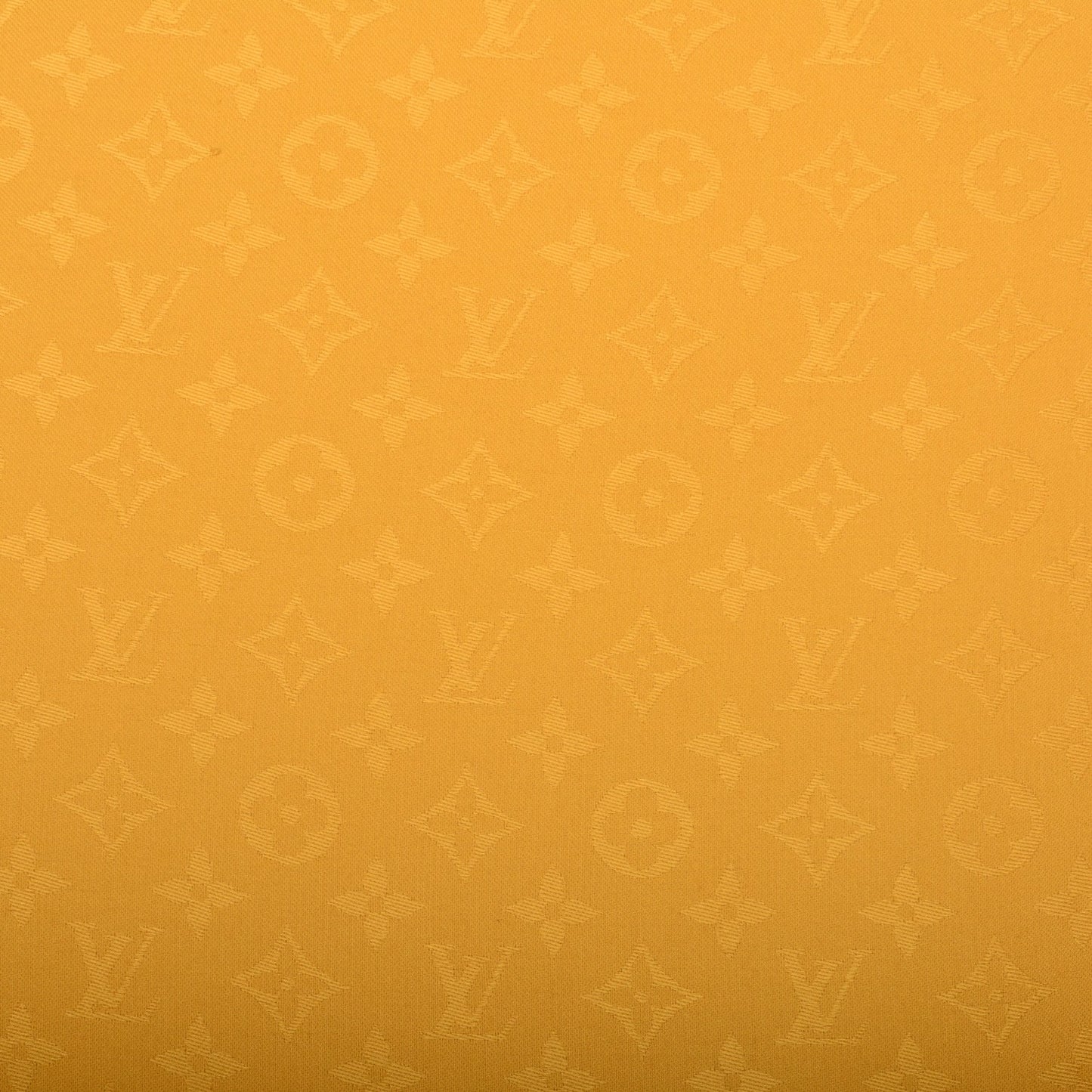 Wool Silk Monogram Shawl Safran
