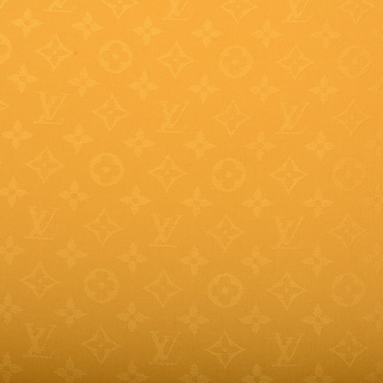 Louis Vuitton Wool Silk Monogram Shawl Safran 2 of 9