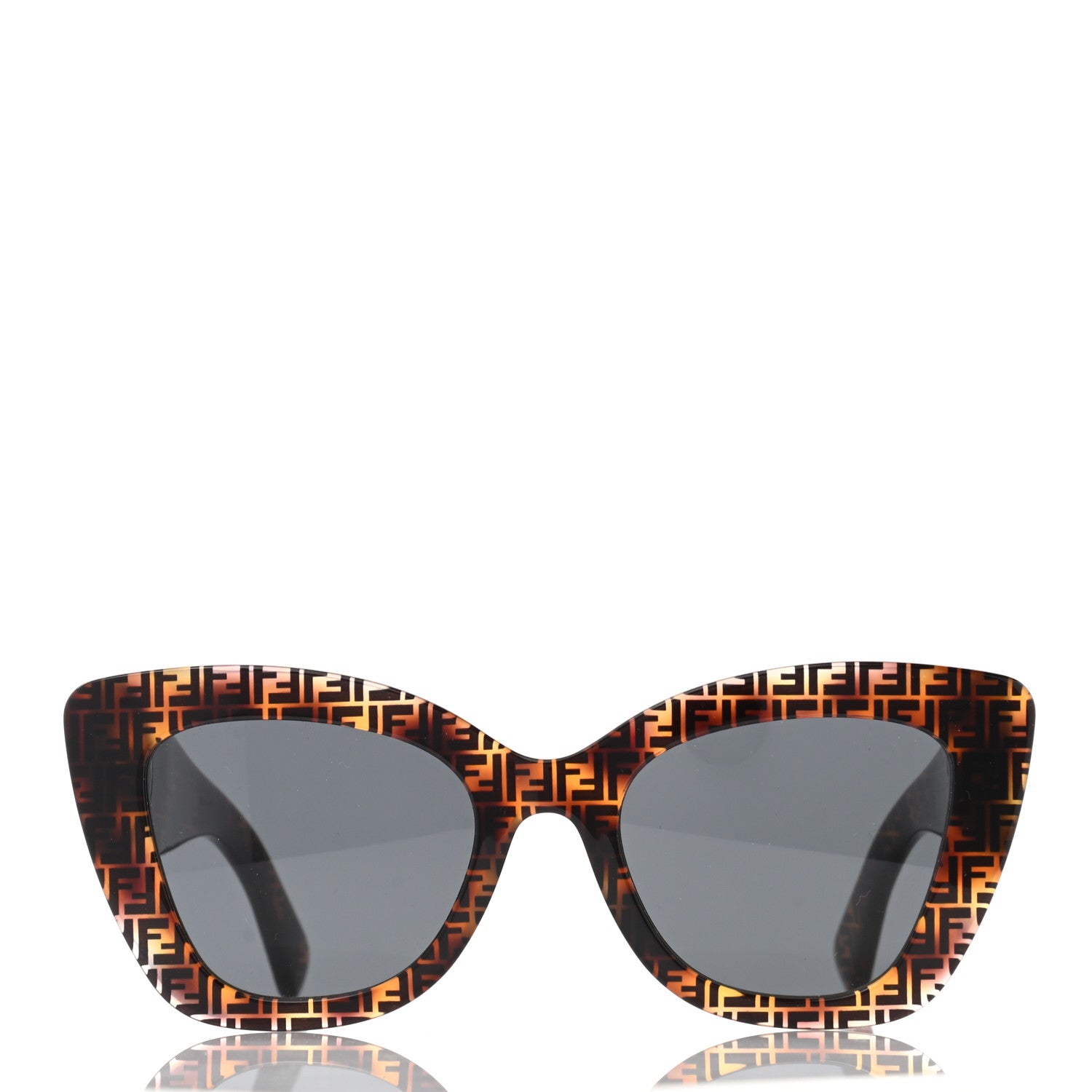 Fendi Acetate F is Fendi FF 51mm Cat Eye Sunglasses 0327/S Tortoise Camouflage 2 of 6