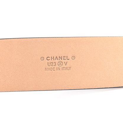 Chanel Calfskin Belt 95 38 Black 5 of 7