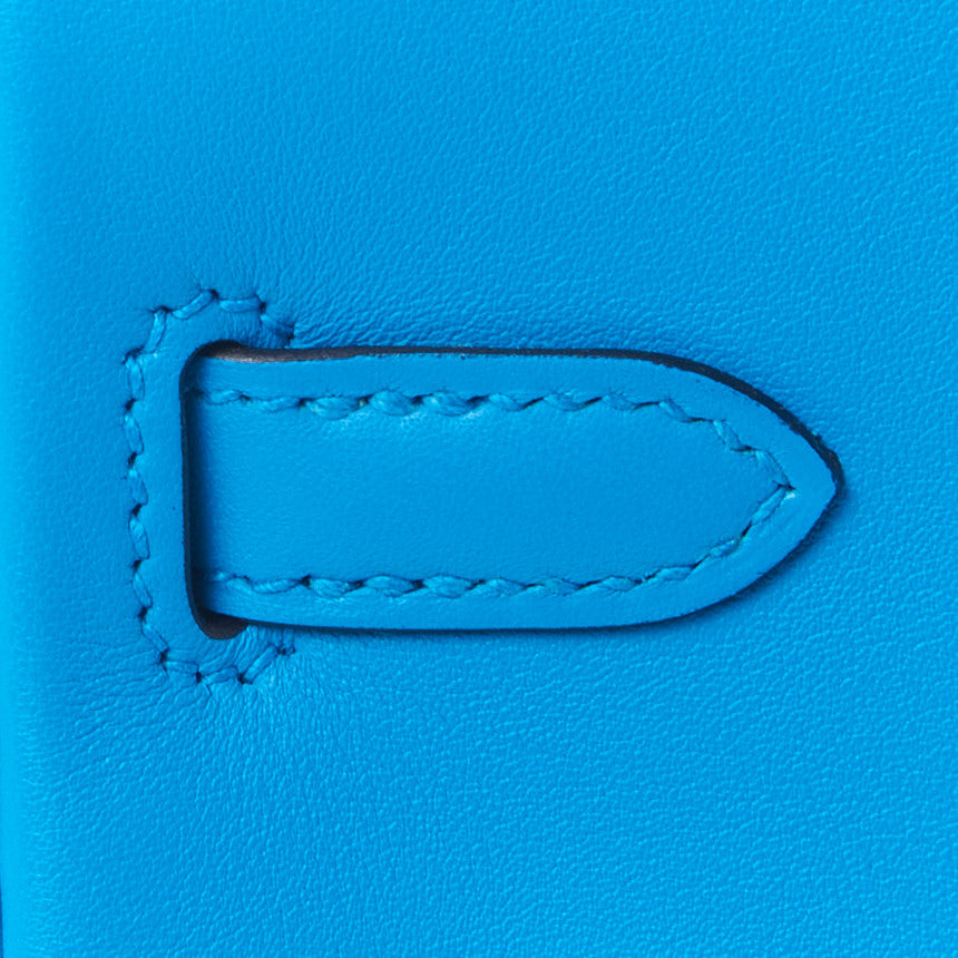 Hermes Swift Birkin 25 Bleu Frida 13 of 32