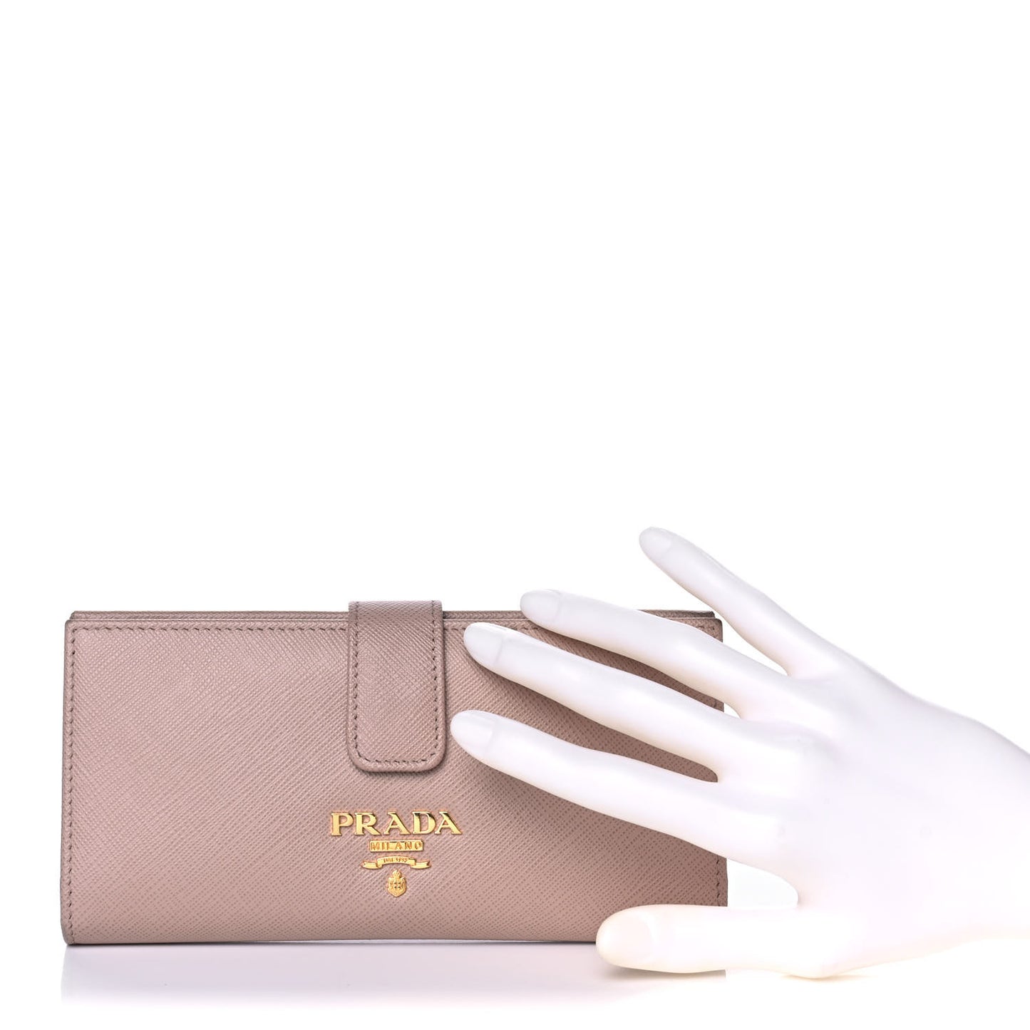 Saffiano Colour Continental Flap Wallet Cammeo