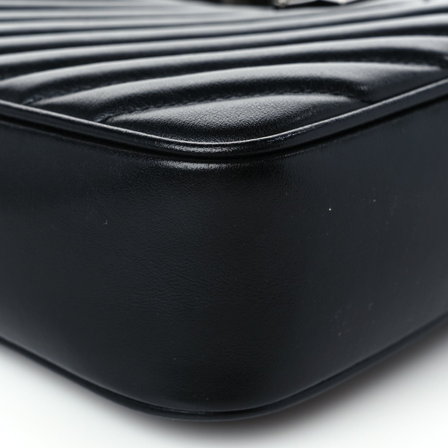 Calfskin Matelasse Monogram Lou Camera Bag Black