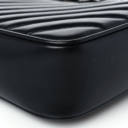 Saint Laurent Calfskin Matelasse Monogram Lou Camera Bag Black 8 of 9
