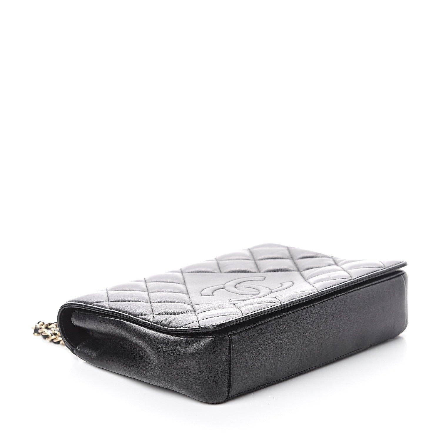 Chanel Lambskin Quilted Small Diamond CC Flap Black 3 of 8