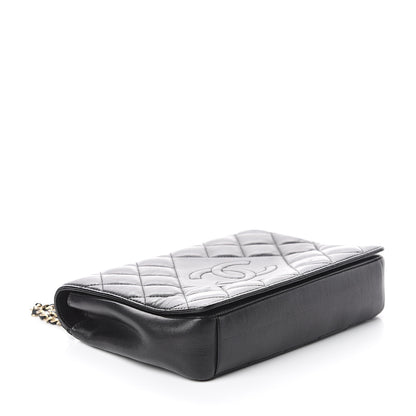 Chanel Lambskin Quilted Small Diamond CC Flap Black 3 of 8