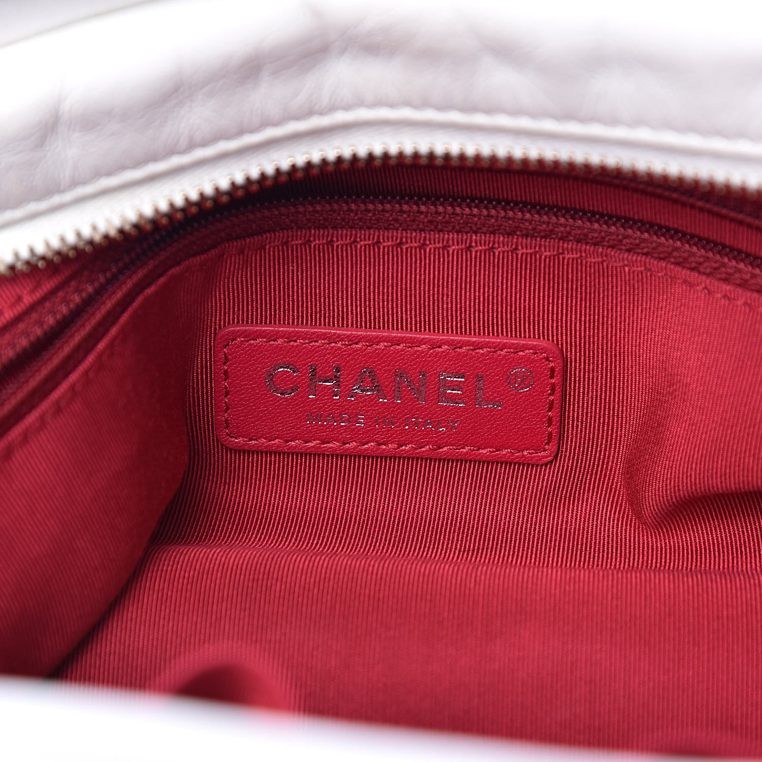 Chanel Aged Calfskin Quilted Large Gabrielle Hobo White 6 of 12