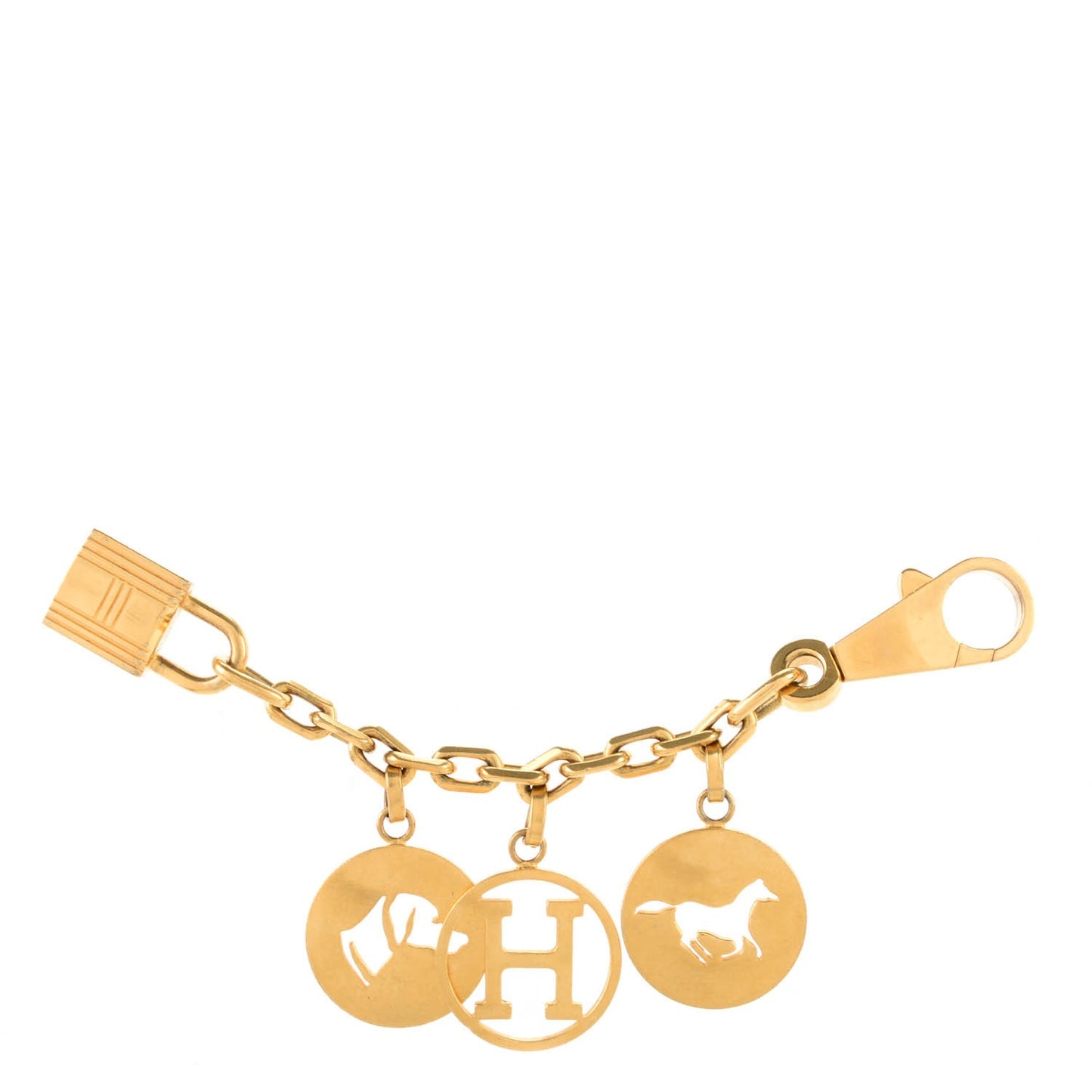Breloque Bag Charm Gold