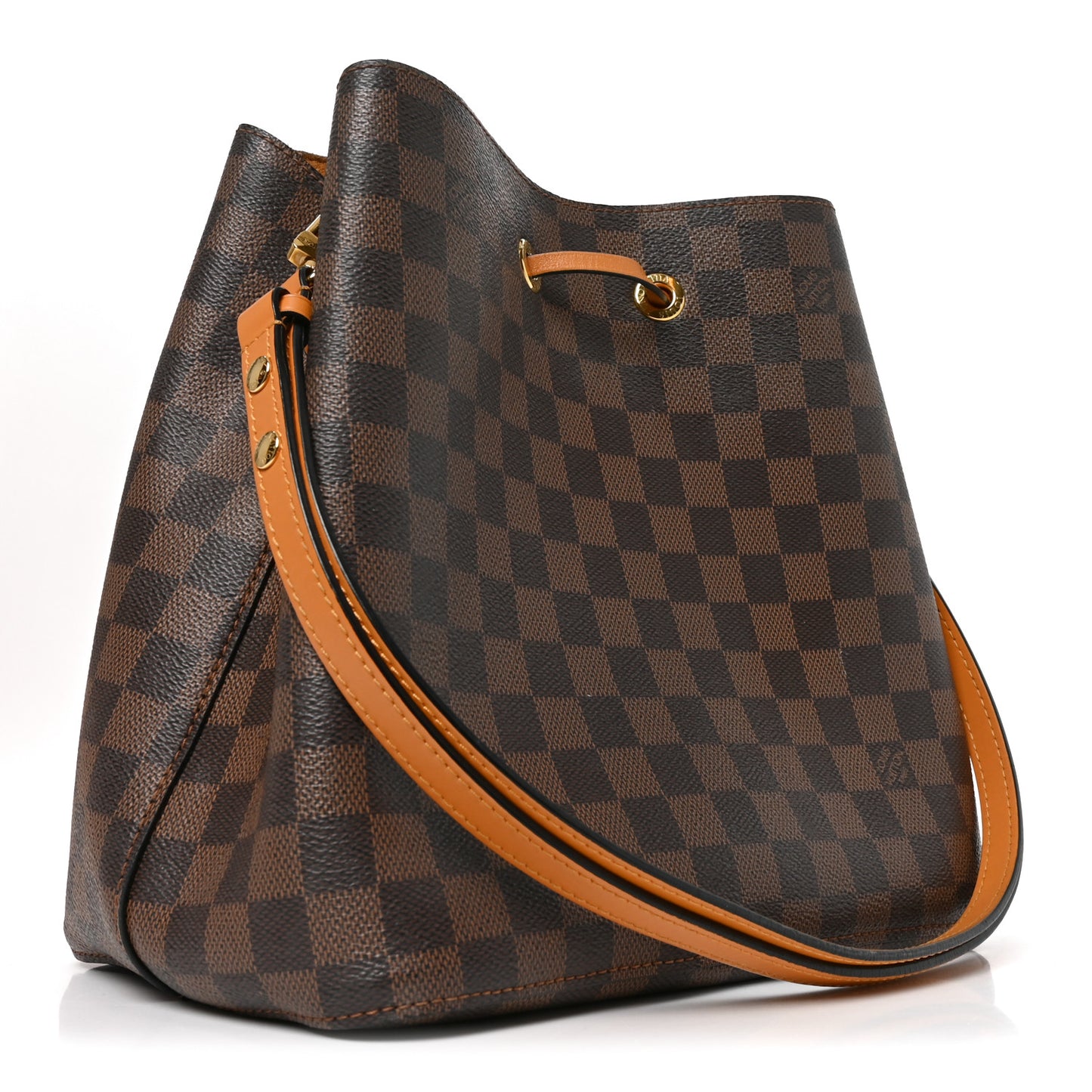 Damier Ebene Neonoe MM Safran