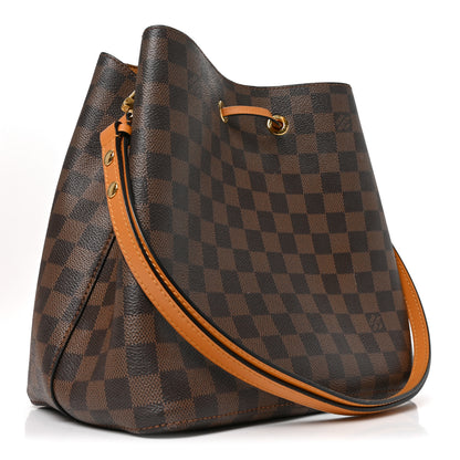 Louis Vuitton Damier Ebene Neonoe MM Safran 2 of 10