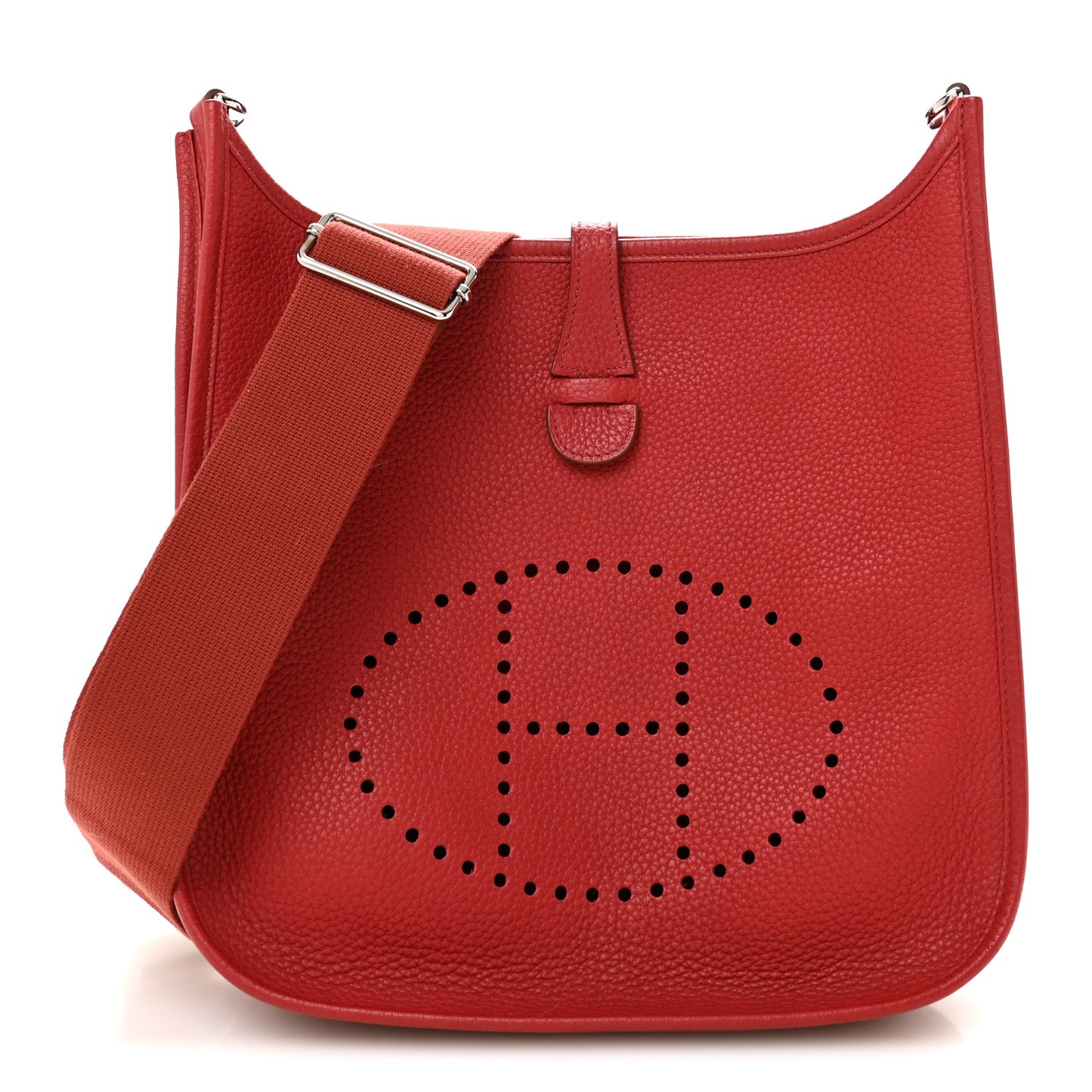 Taurillon Clemence EVELYNE III PM Rouge Garance