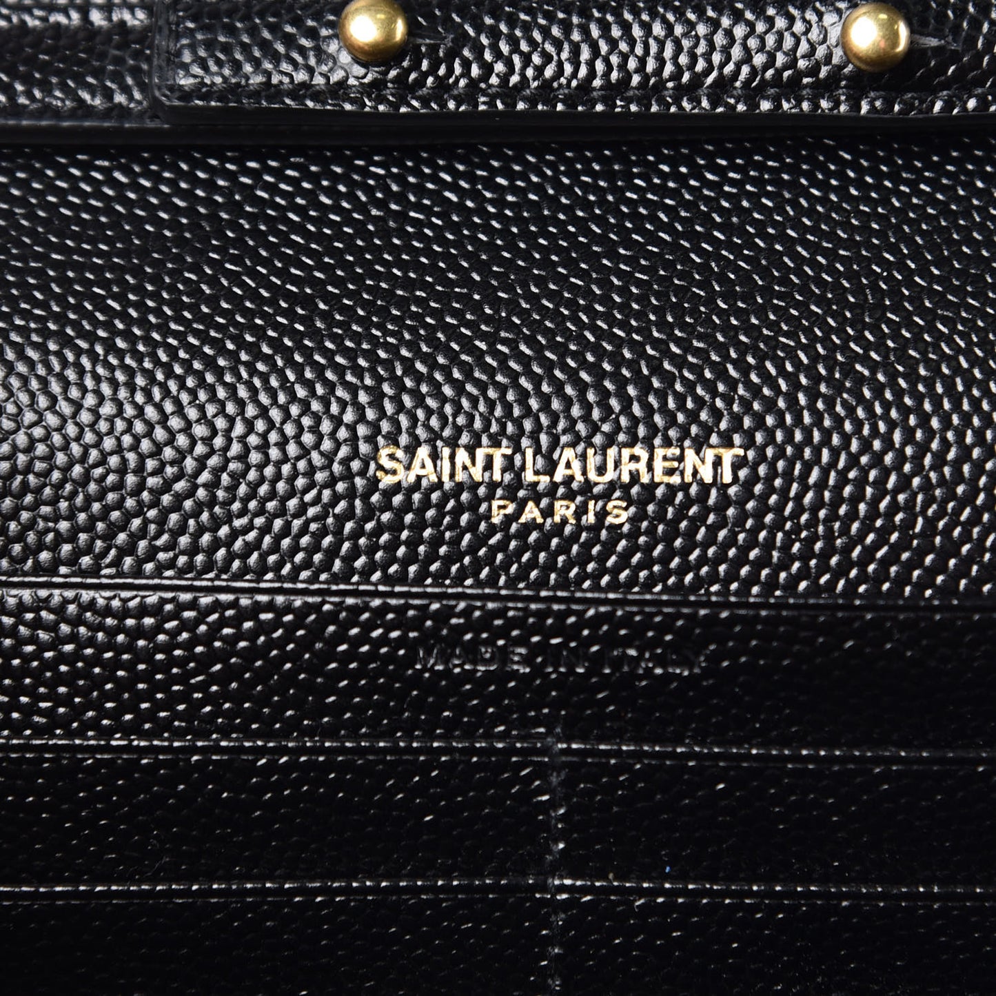 Grain De Poudre Matelasse Chevron Monogram Chain Wallet Black