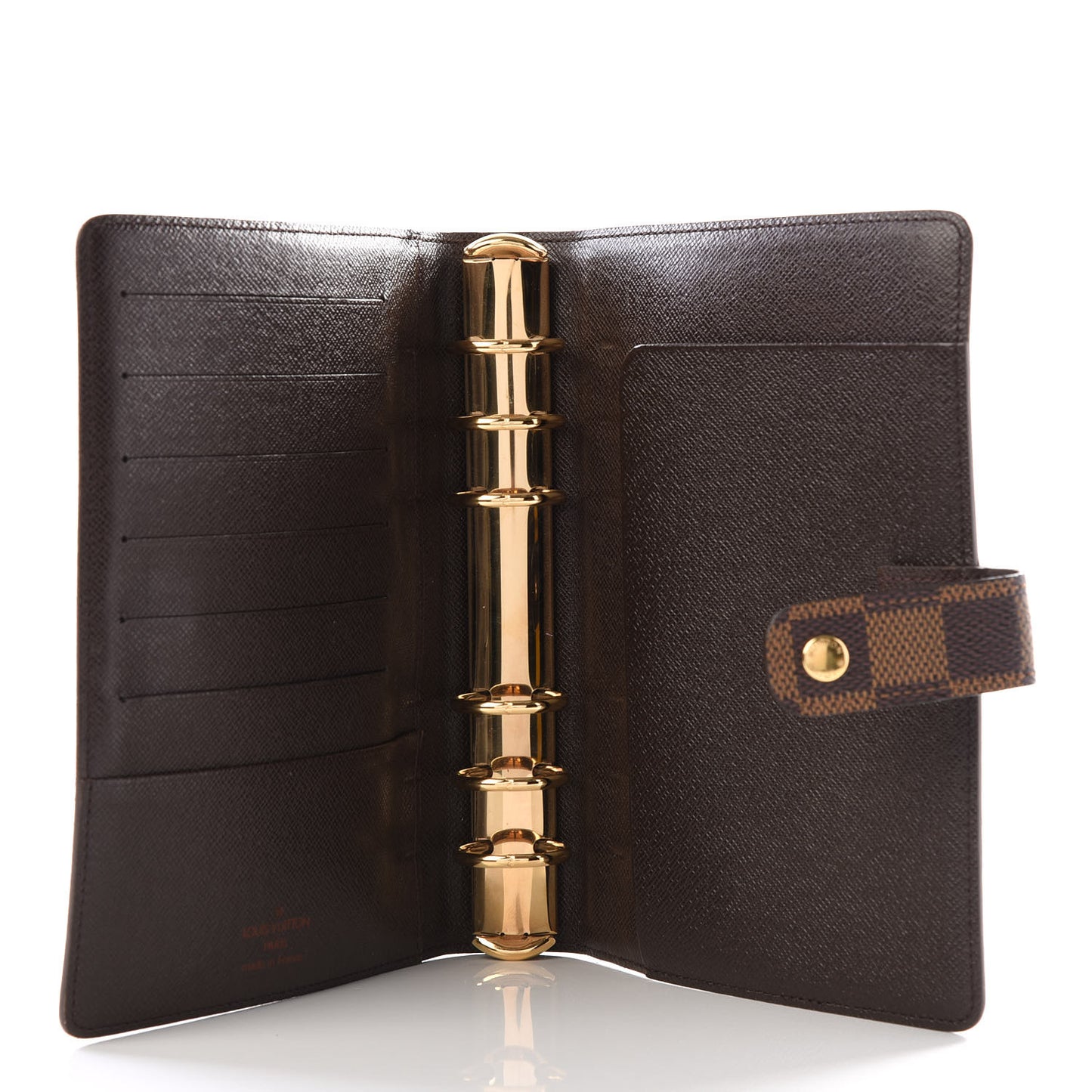 Damier Ebene Medium Ring Agenda Cover