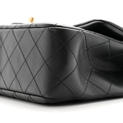 Chanel Lambskin Quilted Small Sweet Camellia Flap Black 10 of 11