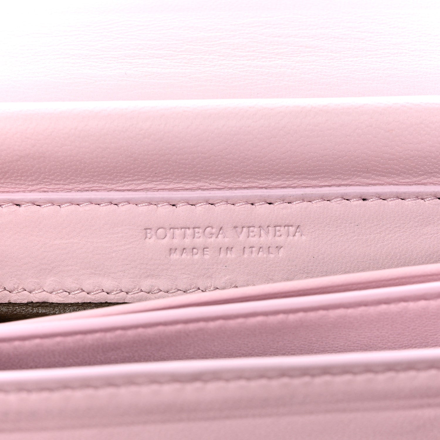 Bottega Veneta Nappa Intrecciato Continental Wallet on Chain Pink 6 of 10