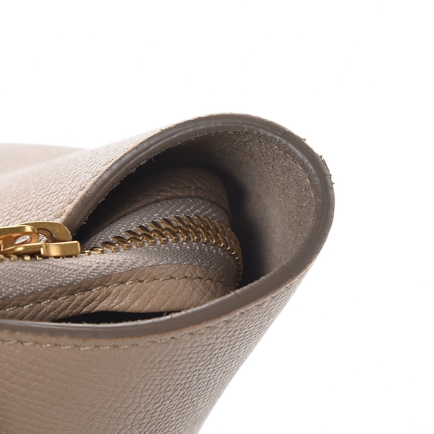 Grained Calfskin Mini Belt Bag Light Taupe