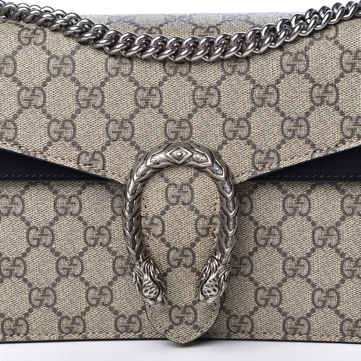 GG Supreme Monogram Small Dionysus Shoulder Bag Black