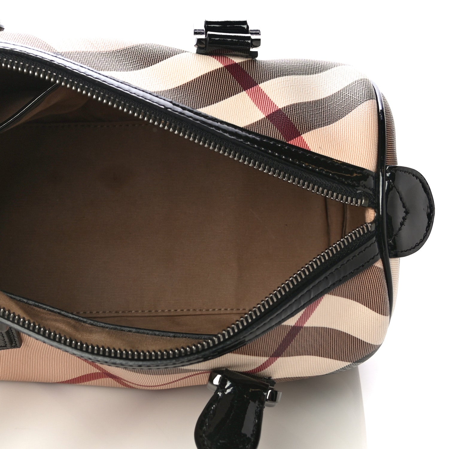 Burberry Nova Check Small Chester Bowling Bag Black 4 of 11