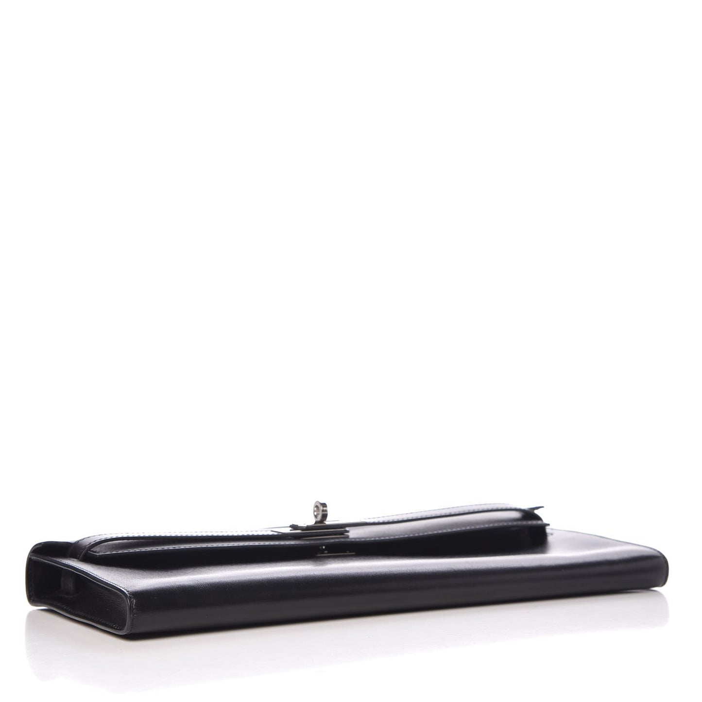 Box Kelly Cut Clutch Black