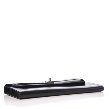 Hermes Box Kelly Cut Clutch Black 5 of 24