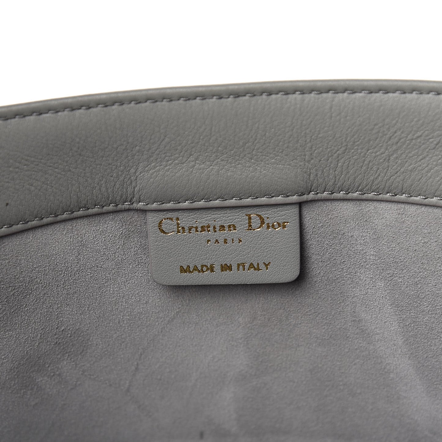 Calfskin Embossed Medium Book Tote Grey Stone