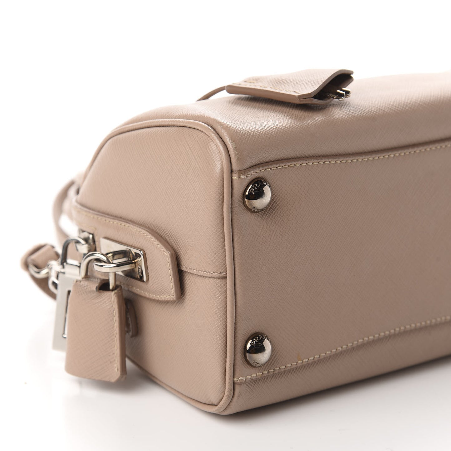 Saffiano Lux Mini Convertible Bowler Cammeo