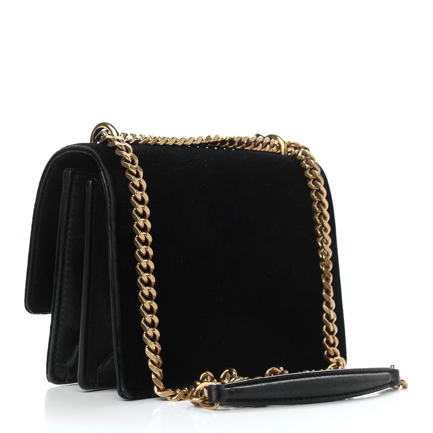 Velvet Small Monogram Sunset Black
