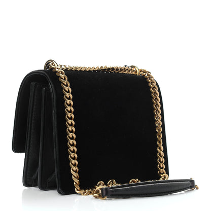 Saint Laurent Velvet Small Monogram Sunset Black 3 of 10