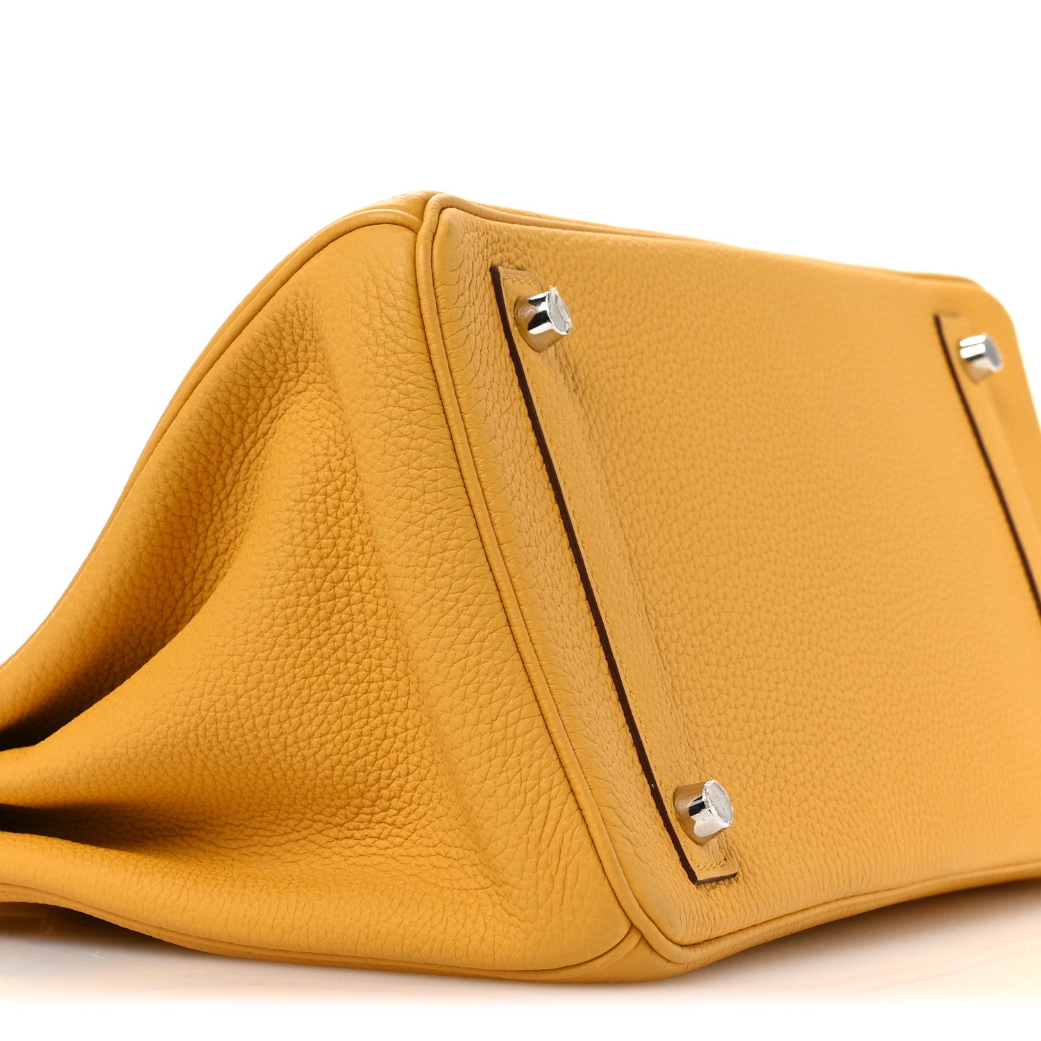 Hermes Togo Shiny Niloticus Crocodile Birkin Touch 30 Jaune Ambre 9 of 11