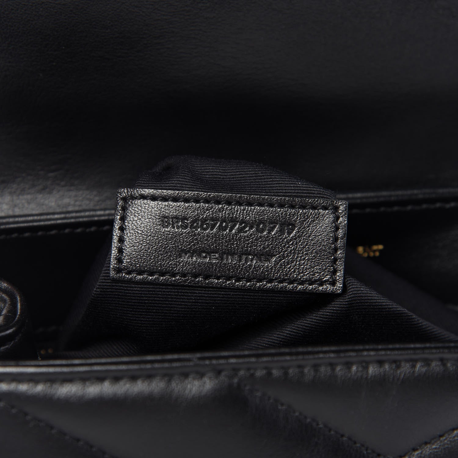 Saint Laurent Calfskin Y Quilted Monogram Toy Loulou Crossbody Bag Black 9 of 10